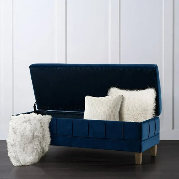 Kelly Clarkson Home Gloria Velvet Storage Ottoman & Reviews Wayfair